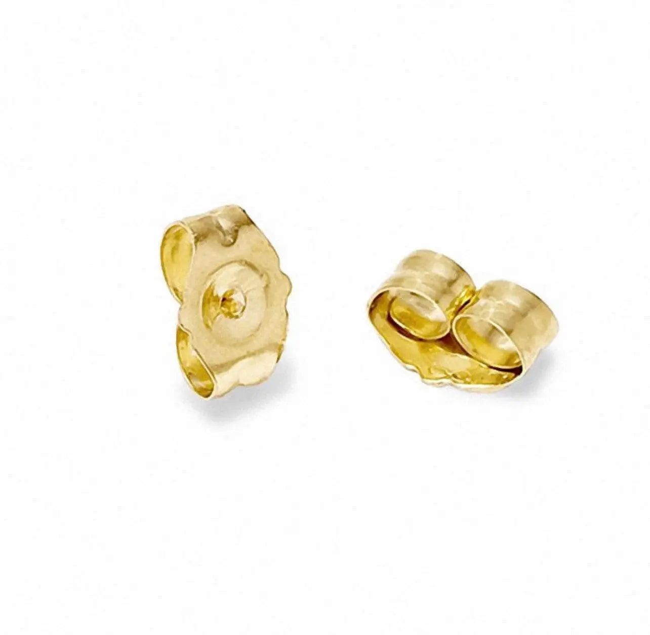 14K Solid Gold Butterfly Push Back Post Backing Replacement - ADIRFINE