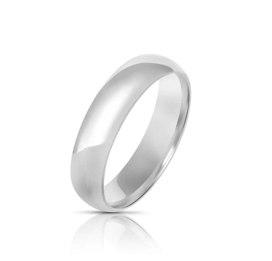 925 Sterling Silver Comfort Fit Wedding Band Ring - ADIRFINE 
