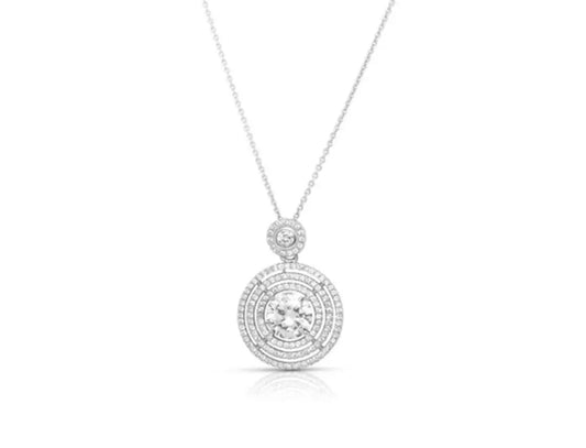 925 Solid Sterling Silver Cubic Zirconia Charm - ADIRFINE 