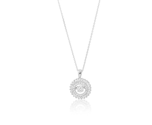 925 Solid Sterling Silver Cubic Zirconia Charm - ADIRFINE 