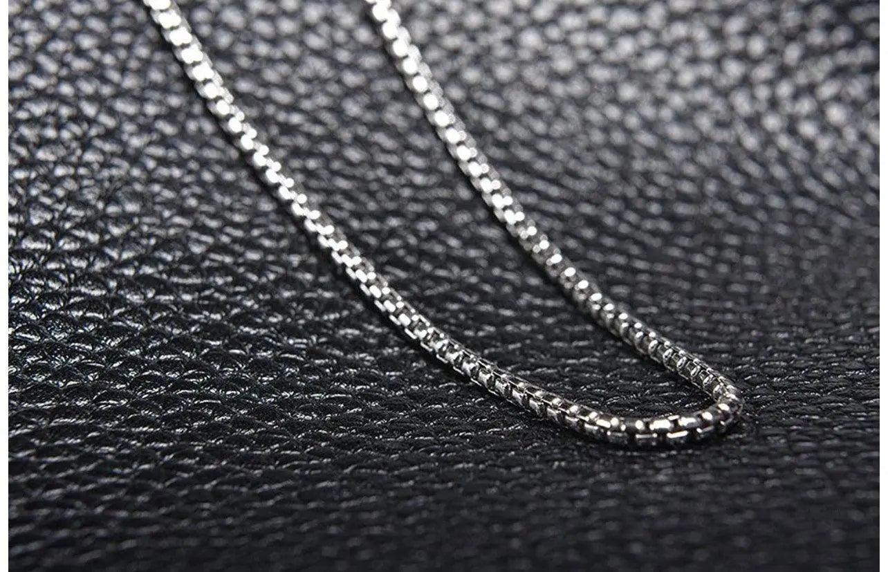 925 Sterling Silver 2mm Round Box Chain | Solid Silver Round Box Necklace - ADIRFINE 