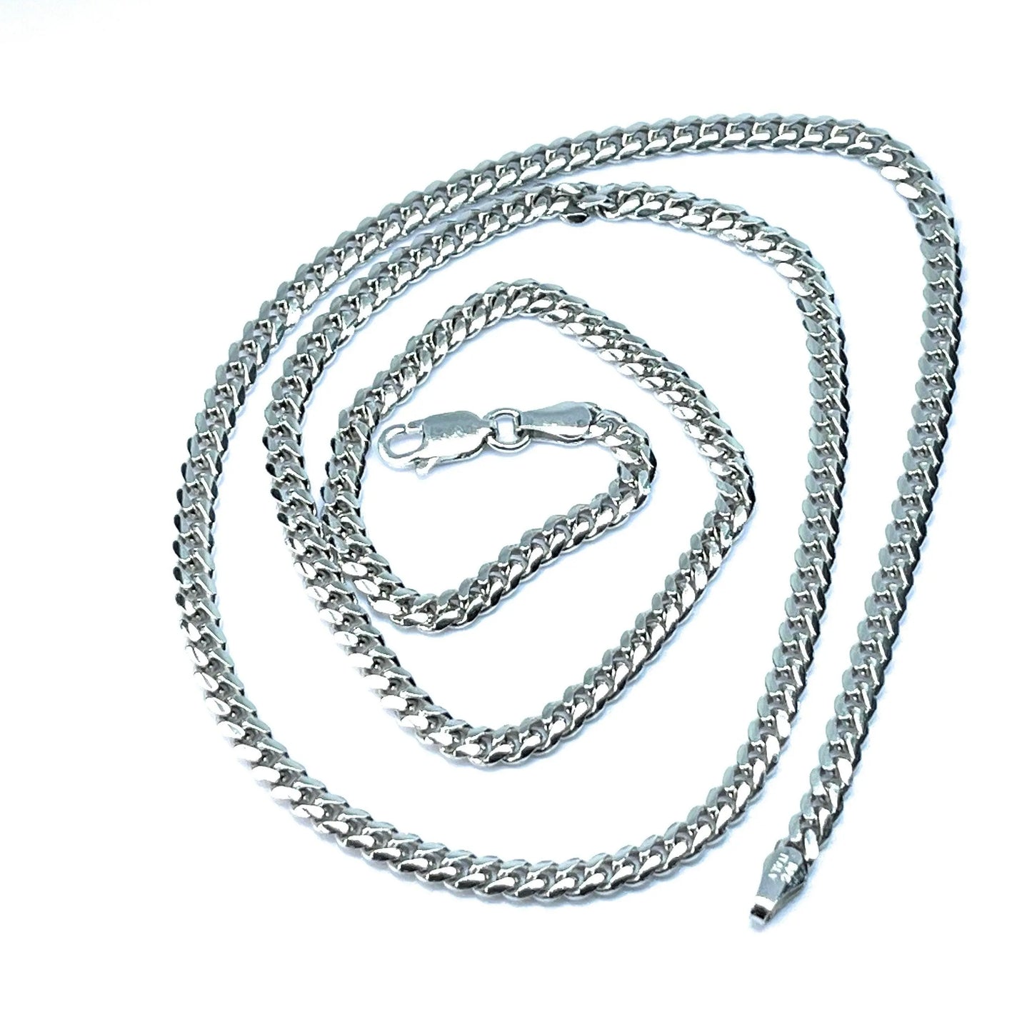 925 Sterling Silver 3.5mm Miami Cuban Link Chain - ADIRFINE 