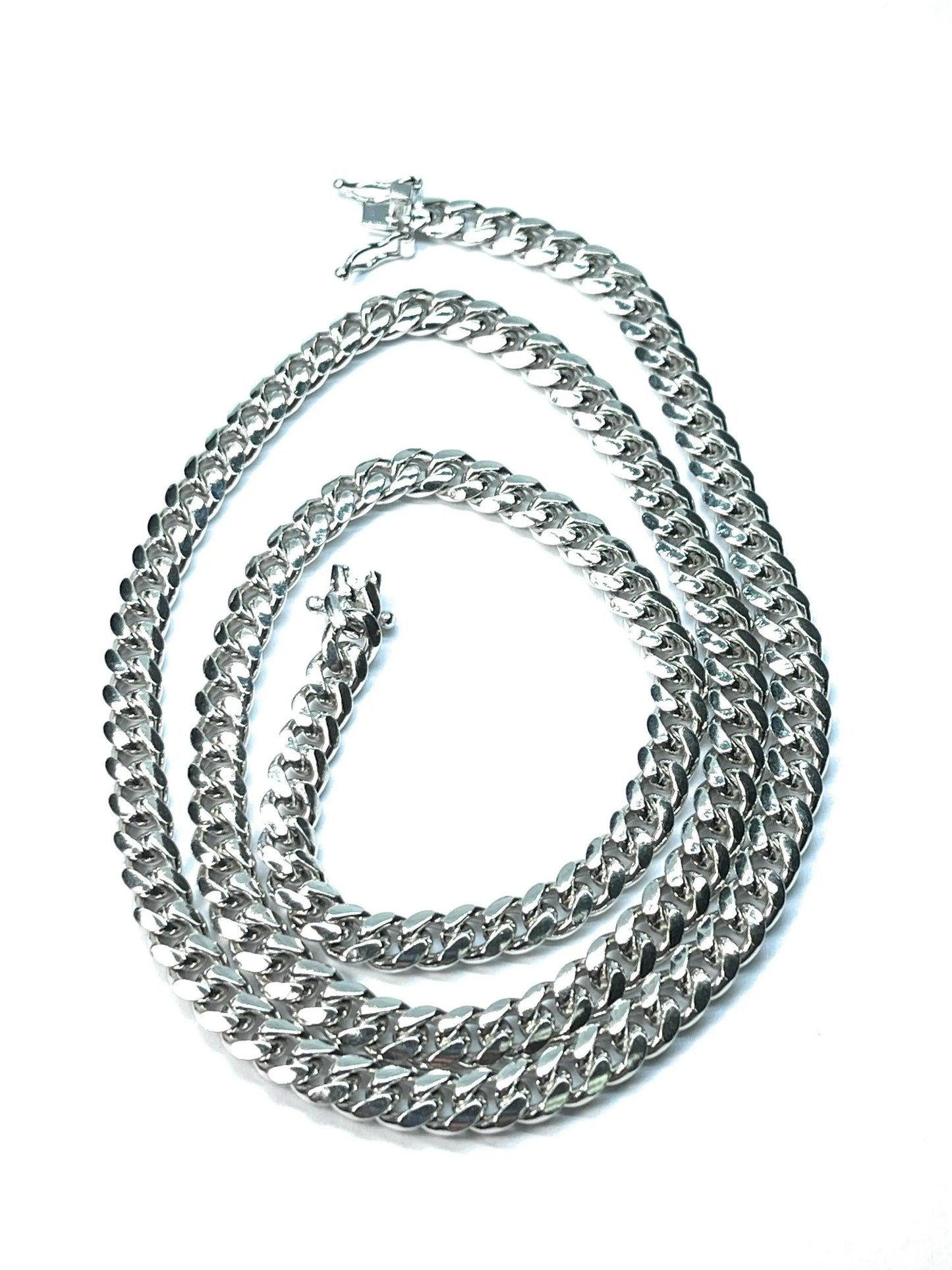 925 Sterling Silver 4.5mm Miami Cuban Link Chain - ADIRFINE 