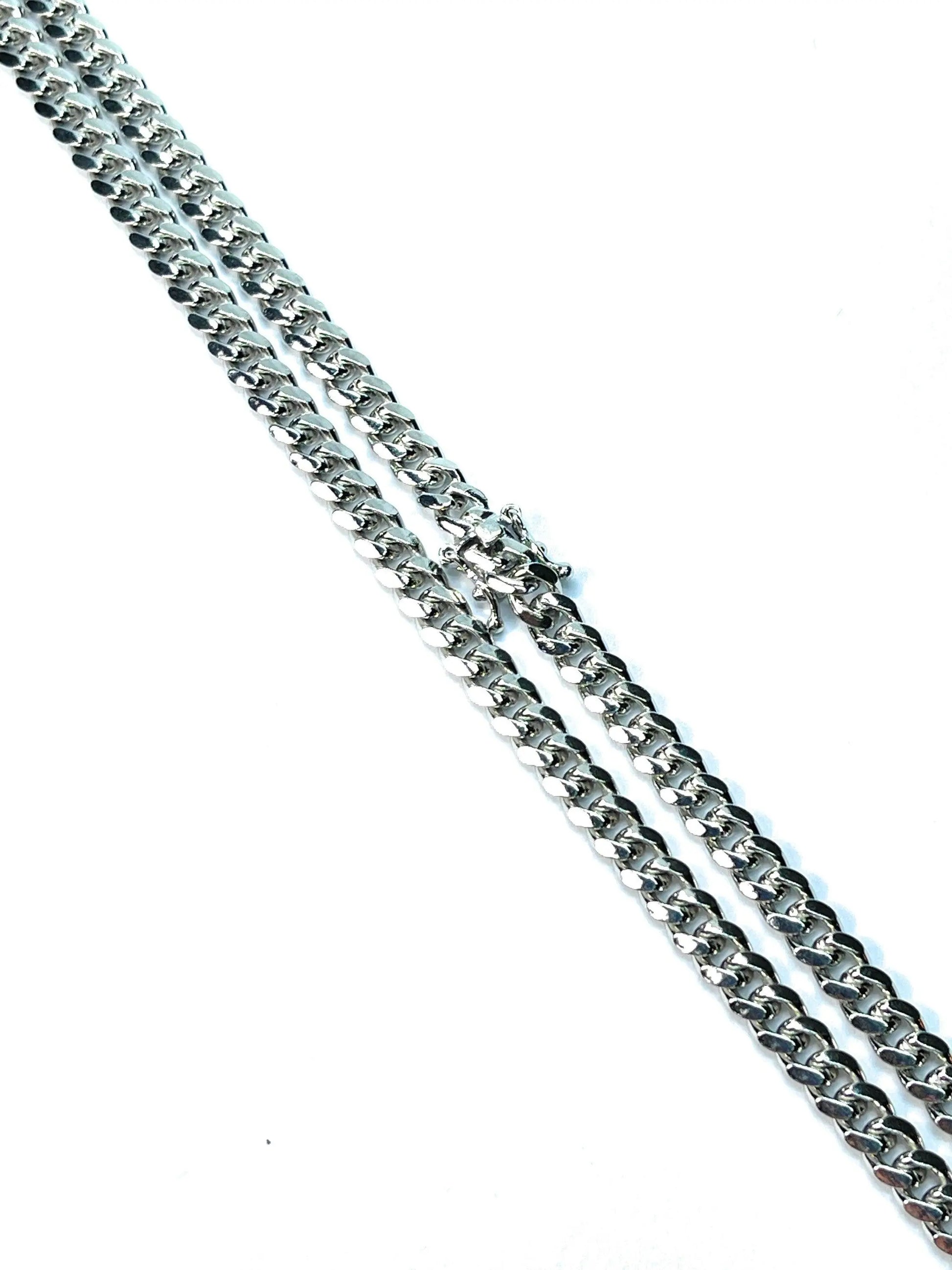 925 Sterling Silver 4.5mm Miami Cuban Link Chain - ADIRFINE 