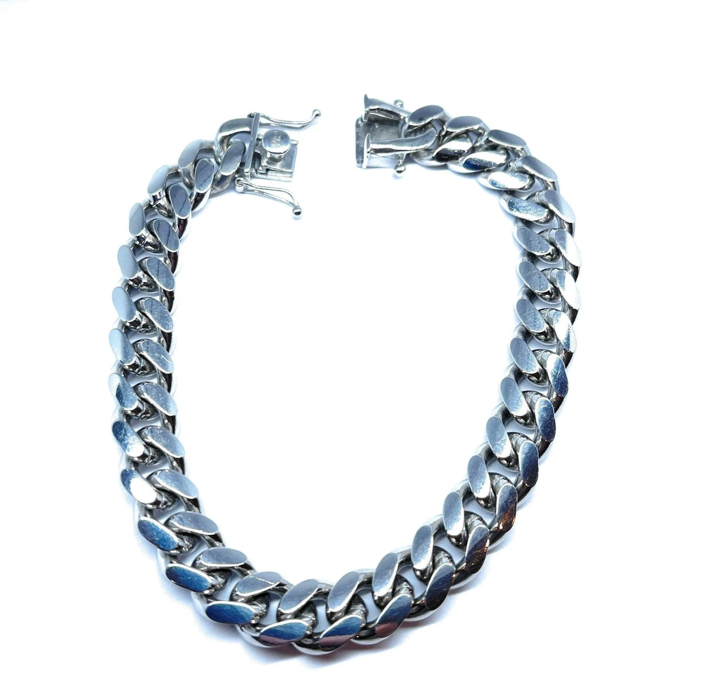 925 Sterling Silver 9mm Miami Cuban Link Chain | 9mm Sterling Silver Miami Cuban Necklace. - ADIRFINE 