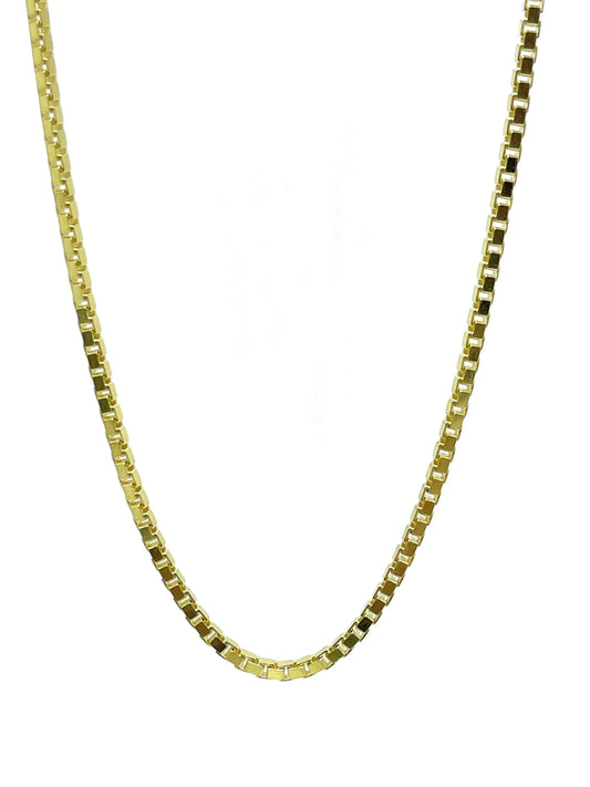 925 Sterling Silver Box Chain Necklace - ADIRFINE 