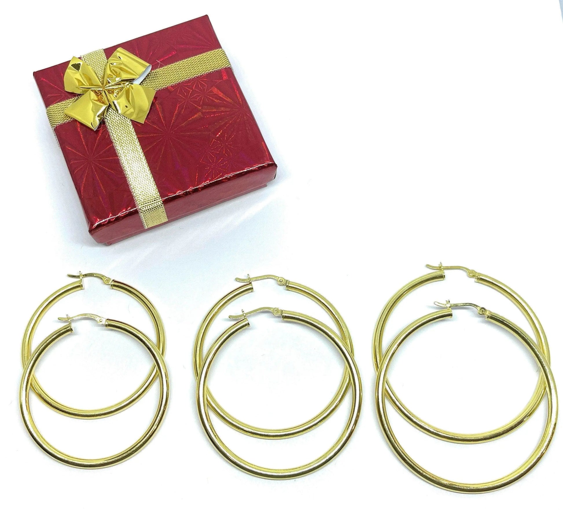 925 Sterling Silver Classic High Polish 3mm Hoop Earrings - ADIRFINE 