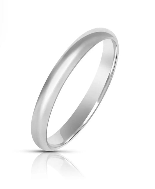 925 Sterling Silver Comfort Fit Wedding Band Ring - ADIRFINE 