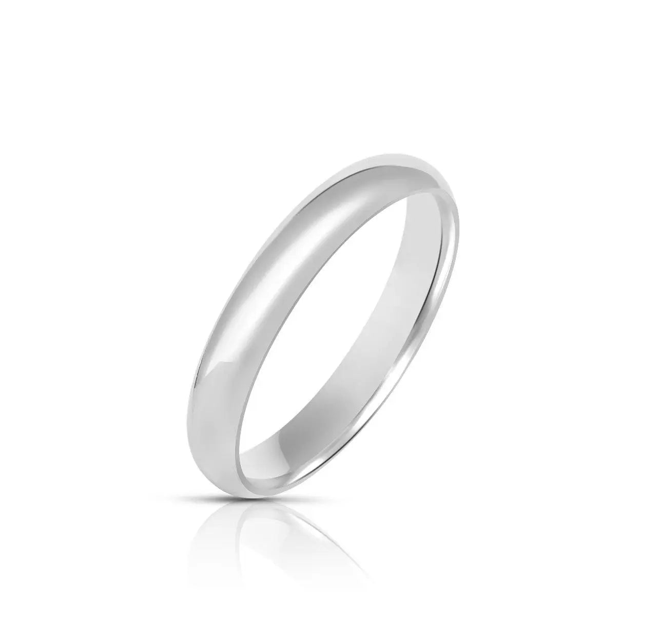 925 Sterling Silver Comfort Fit Wedding Band Ring - ADIRFINE 