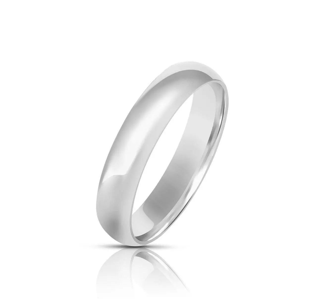 925 Sterling Silver Comfort Fit Wedding Band Ring - ADIRFINE 