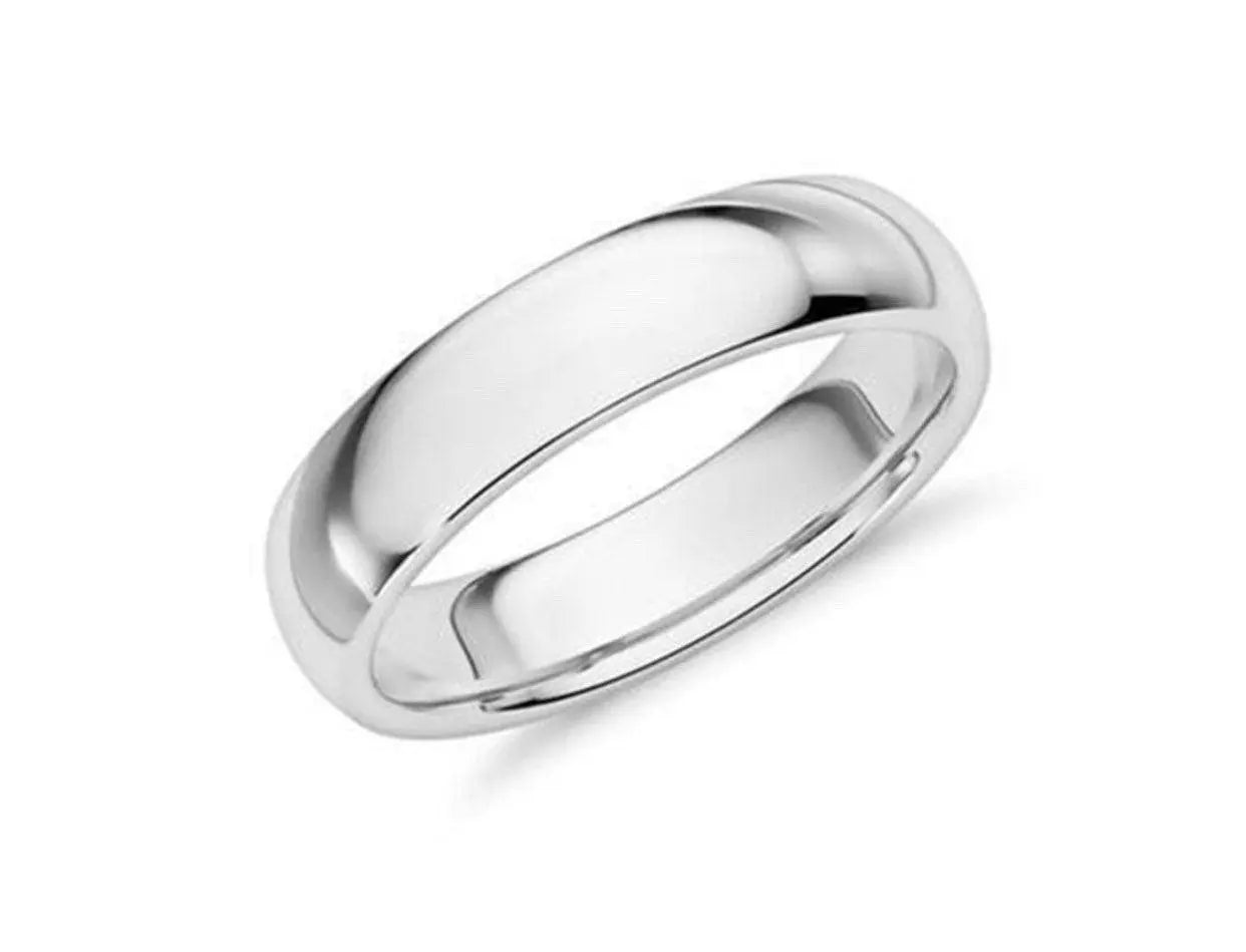 925 Sterling Silver Comfort Fit Wedding Band Ring - ADIRFINE 