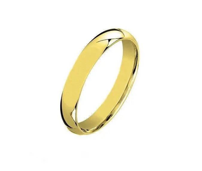 925 Sterling Silver Gold Plated Comfort Fit Wedding Band Ring - ADIRFINE 