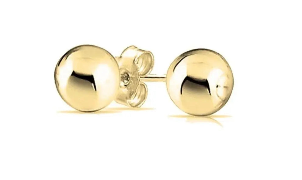 925 Sterling Silver High Polish Ball Stud Earrings | 2 3 4 5 6 7 8 9 10mm Ball Studs - ADIRFINE 