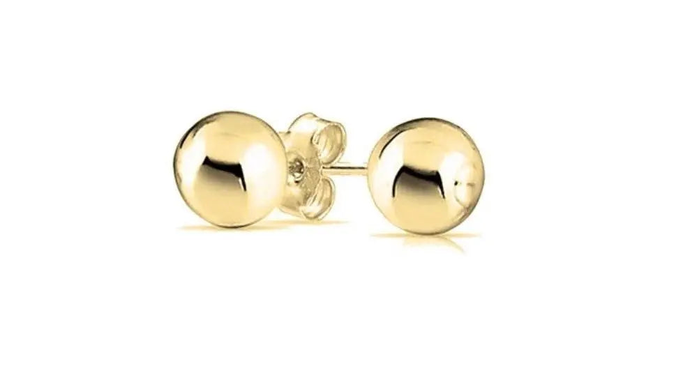 925 Sterling Silver High Polish Ball Stud Earrings | 2 3 4 5 6 7 8 9 10mm Ball Studs - ADIRFINE 