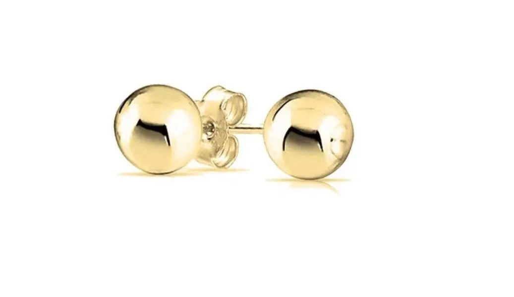 925 Sterling Silver High Polish Ball Stud Earrings | 2 3 4 5 6 7 8 9 10mm Ball Studs - ADIRFINE 