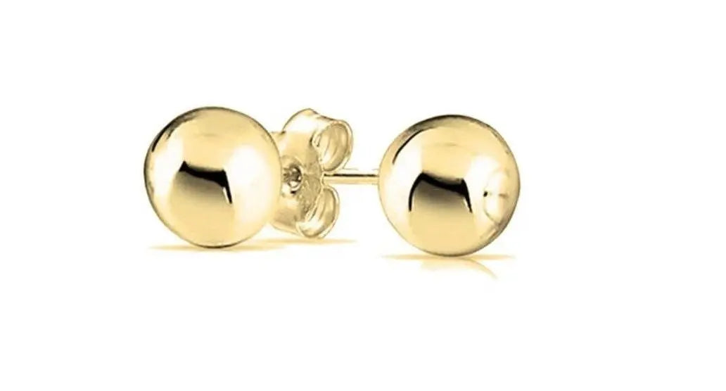 925 Sterling Silver High Polish Ball Stud Earrings | 2 3 4 5 6 7 8 9 10mm Ball Studs - ADIRFINE 