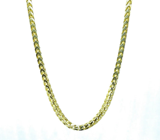 925 Sterling Silver Solid Franco Chain Necklace - ADIRFINE 