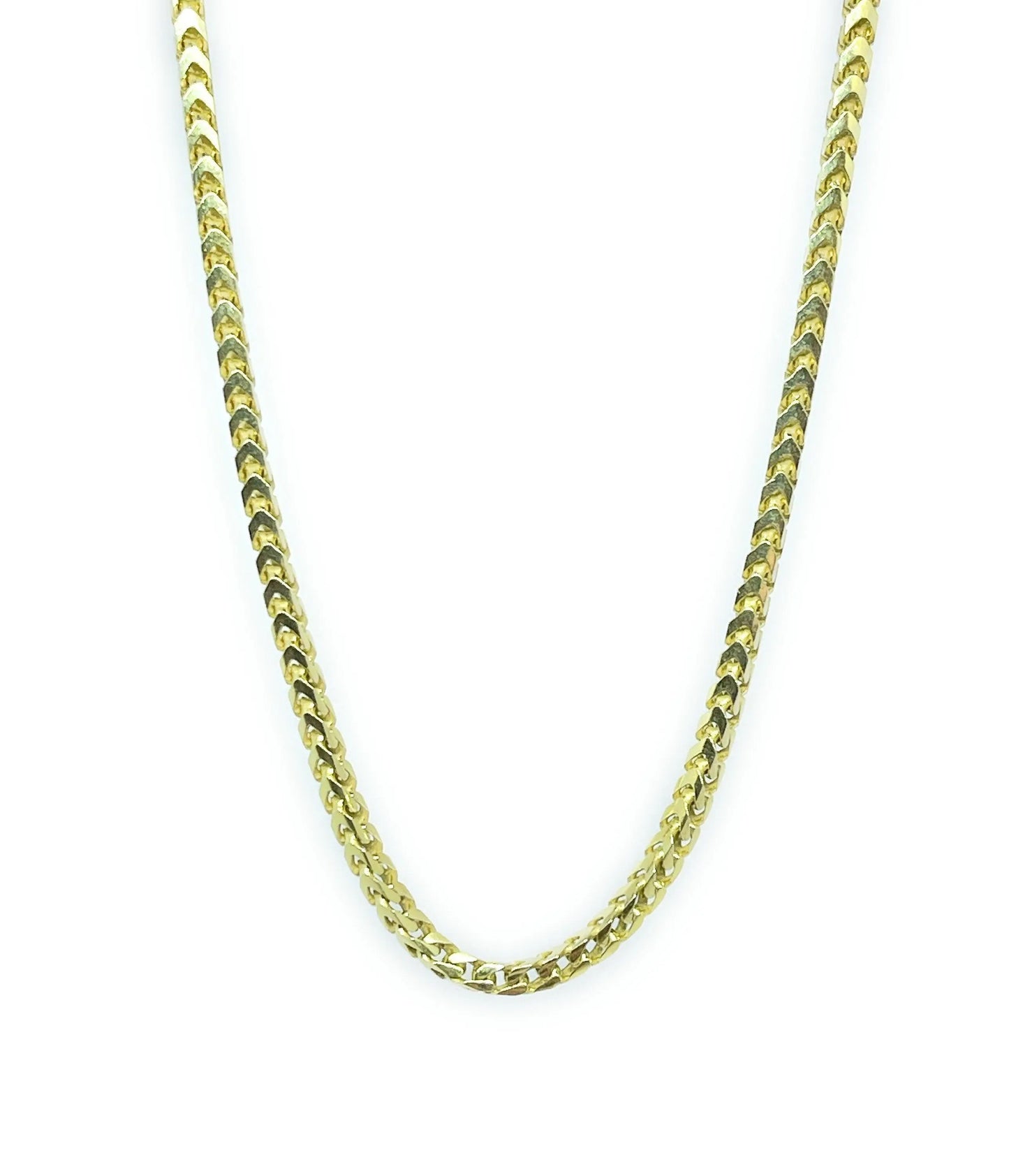 925 Sterling Silver Solid Franco Chain Necklace - ADIRFINE 